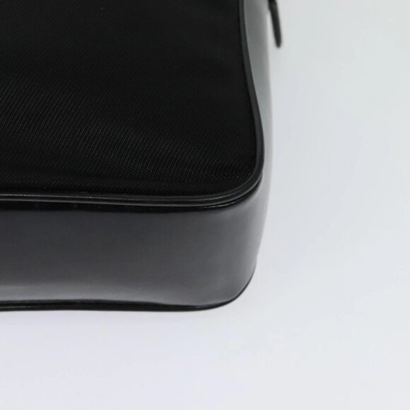 GUCCI Bamboo Hand Bag Nylon 2way Black Silver 000 2040 0538 Auth SW805 - Picture 5 of 16